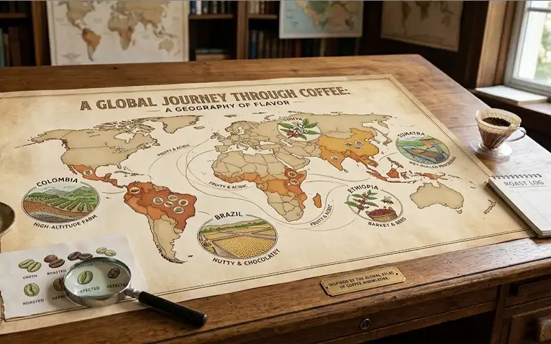 Bản Đồ Thế Giới Cà Phê
