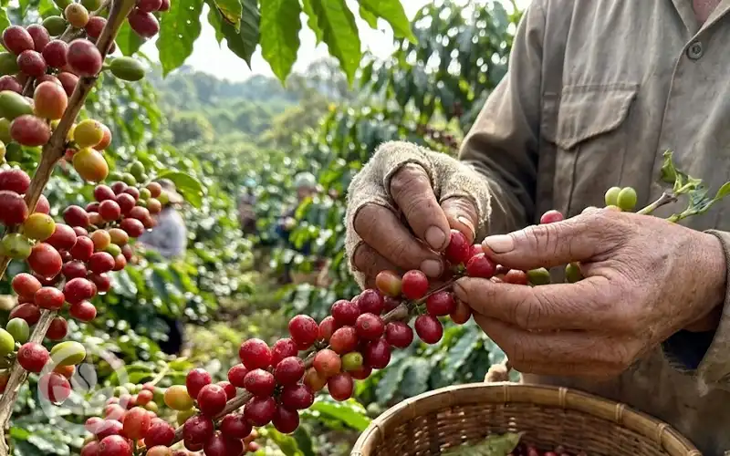 Cà phê Fine Robusta Natural 100% trái chín